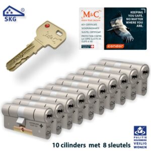 M&C 10 x Condor Cilinder SKG*** met CERTIFICAAT