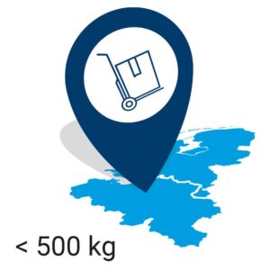 Plaatsing bg of lift incl./500 kg